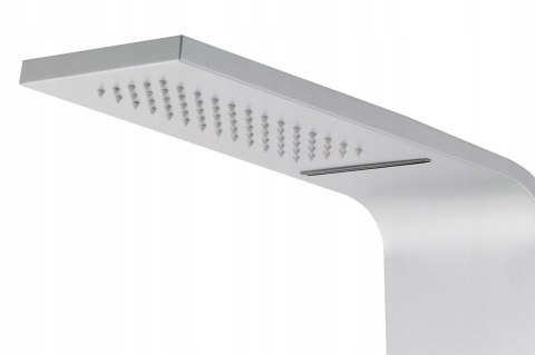 CORSAN Panel prysznicowy srebrny, deszczownica kaskada A-014AM