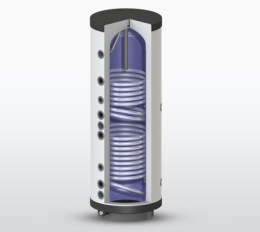 ELEKTROMET Wymiennik wody 2 wężownice wolnostojący 220L 066-22-204