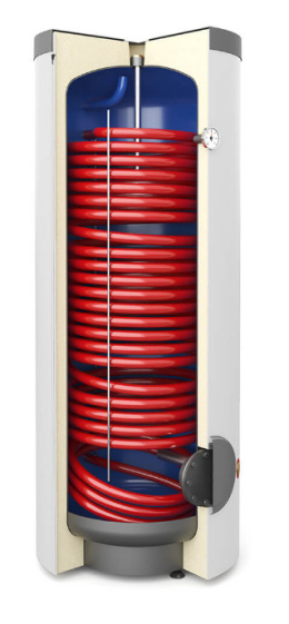 GALMET Bojler wymiennik ogrzewacz wody z dużą wężownicą do pomp ciepła 200L 26-208107