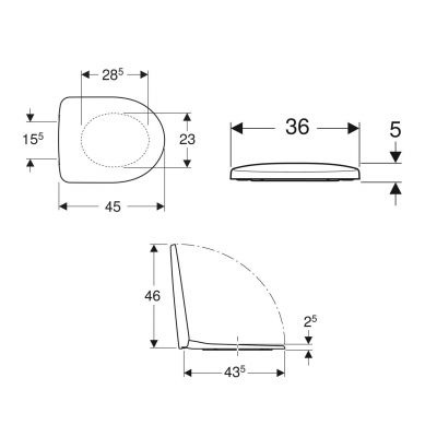 GEBERIT Deska sedesowa Selnova wolnoopadająca antybakteryjna 502.897.00.1 GEBERIT Deska sedesowa Selnova wolnoopadająca antybakteryjna 502.897.00.1