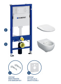 GEBERIT Zestaw podtynkowy z miską WC, Duofix Basic Selnova Premium 118.345.00.2