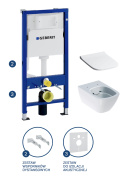 GEBERIT Zestaw podtynkowy z miską WC, Duofix Basic Smyle Square 118.346.00.2