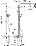 KFA Zestaw prysznicowy MOZA chrom 5036-910-00