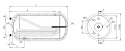 ELEKTROMET Wymiennik z podwójną wężownicą 200L poziomy 203-20-200